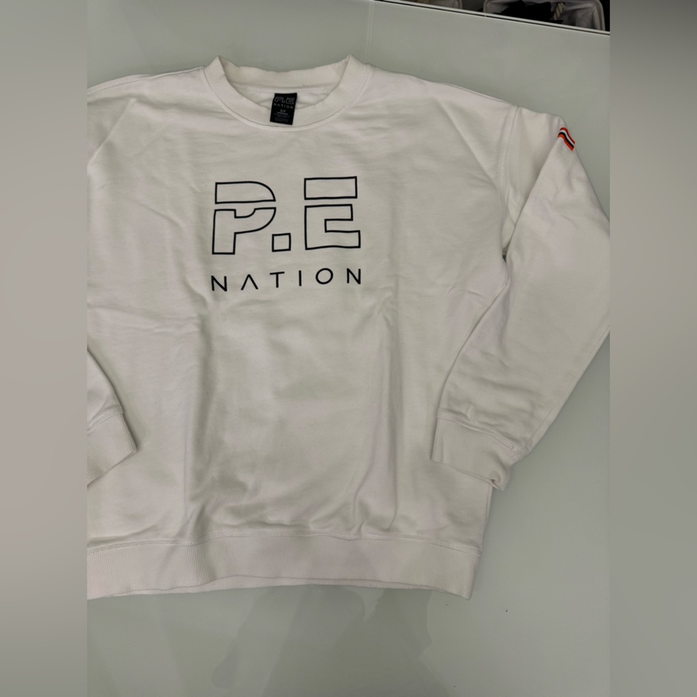 P.E Nation White Sweatshirt